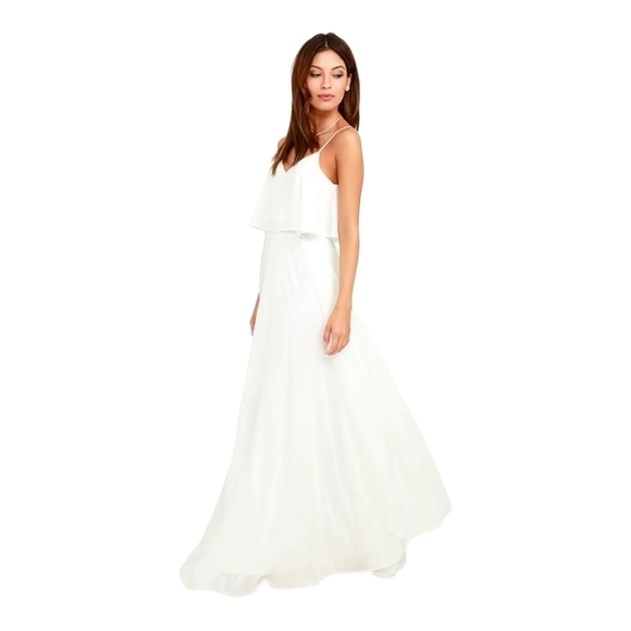 Lulus Love Runs High Maxi Dress Sz Small - Picture 3 of 16